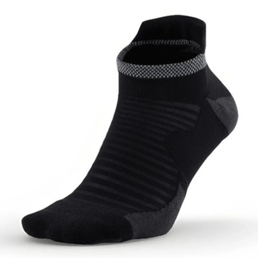 3 Pairs Nike Spark Cushioned No Show Running Socks Black Womens 7.5-9 NWT